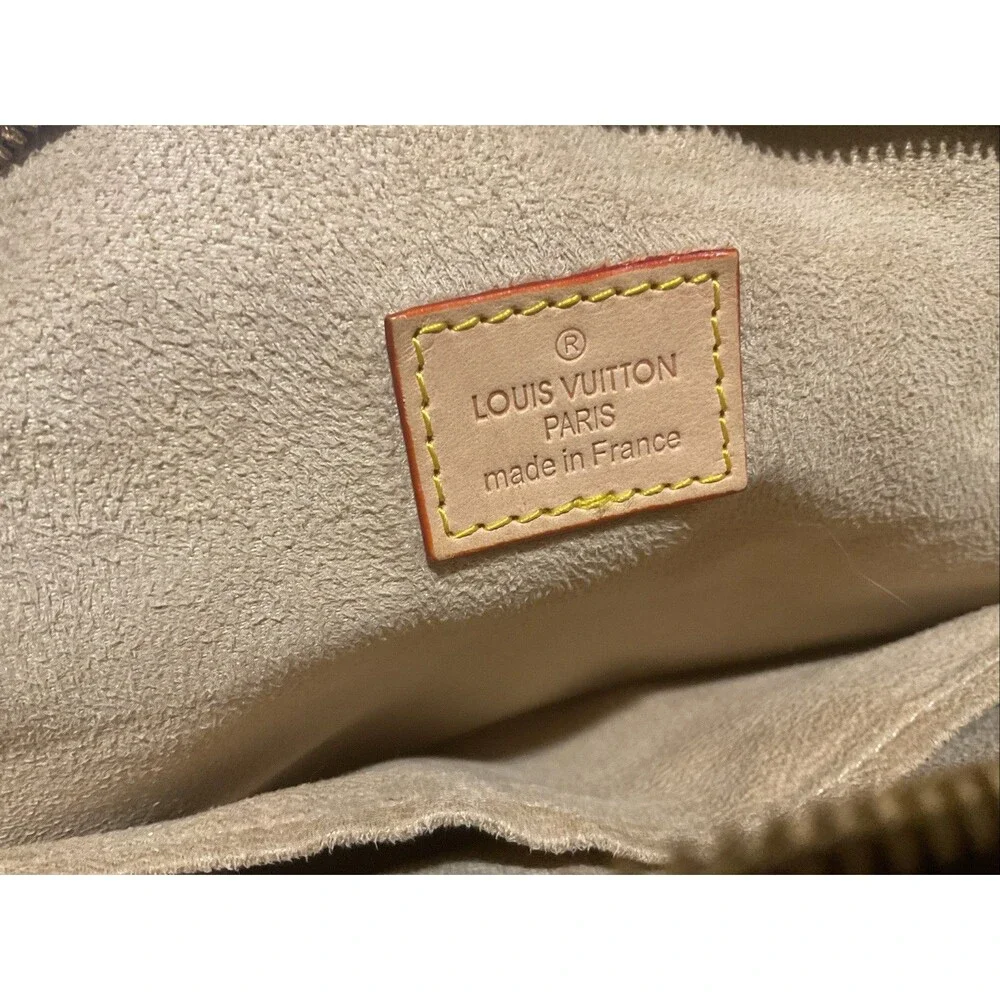 Louis Vuitton Manhattan Top Handle Bag PM Brown Canvas
